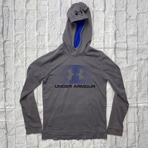 Under Armour youth L loose fit pullover Longsleeve hoodie grey